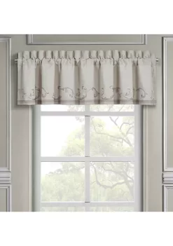 J. Queen New York Angeline Beige Window Straight Valance