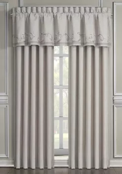 J. Queen New York Angeline Beige Window Straight Valance -J. Queen New York Belk 487