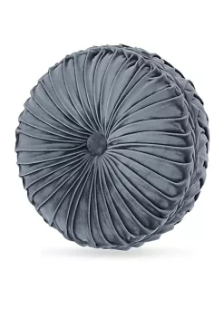 J. Queen New York Crystal Palace Tufted Round Decorative Pillow
