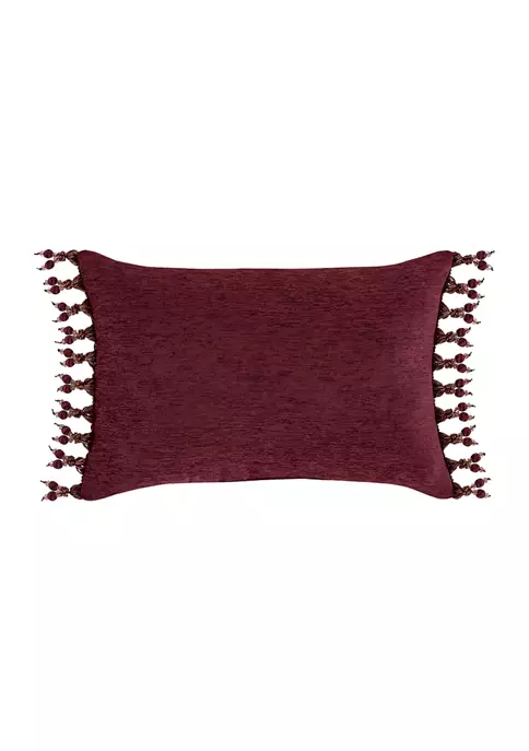 J. Queen New York Garnet Red Boudoir Decorative Throw Pillow 4 J. Queen New York Garnet Red Boudoir Decorative Throw Pillow - Image 2
