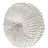 J. Queen New York Lauralynn White Tufted Round Decorative Throw Pillow -J. Queen New York Belk 623