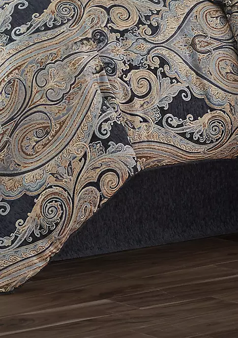 J. Queen New York Luciana Indigo 4 Piece Comforter Set 4 J. Queen New York Luciana Indigo 4 Piece Comforter Set - Image 2