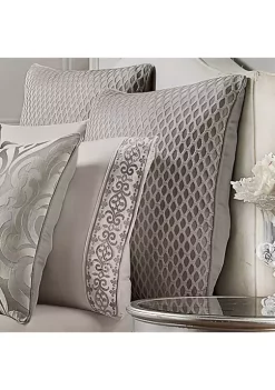 J. Queen New York Napoli Silver Silver Euro Sham -J. Queen New York Belk 669