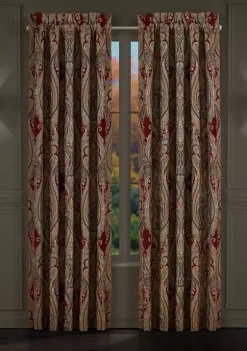 J. Queen New York Garnet Red 84 Inch Window Panel Pair -J. Queen New York Belk 676