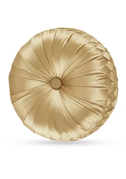 J. Queen New York Satinique Tufted Round Decorative Pillows