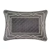 J. Queen New York Deco Charcoal Boudoir Decorative Throw Pillow -J. Queen New York Belk 695
