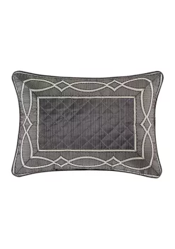 J. Queen New York Deco Charcoal Boudoir Decorative Throw Pillow