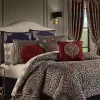 J. Queen New York Taormina Red 4 Piece Comforter Set -J. Queen New York Belk 736