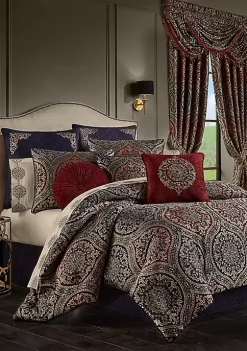 J. Queen New York Taormina Red 4 Piece Comforter Set -J. Queen New York Belk 740