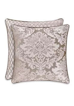 J. Queen New York Bel Air Sand Damask Decorative Pillow