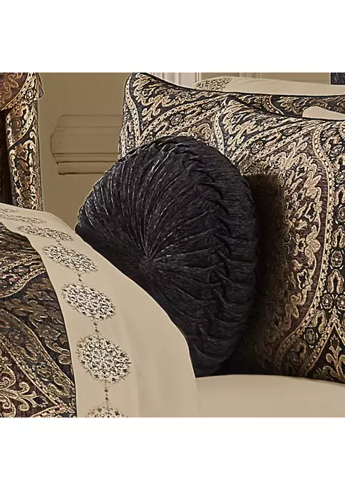 J. Queen New York Jordan Tufted Round Decorative Throw Pillow 4 J. Queen New York Jordan Tufted Round Decorative Throw Pillow - Image 2