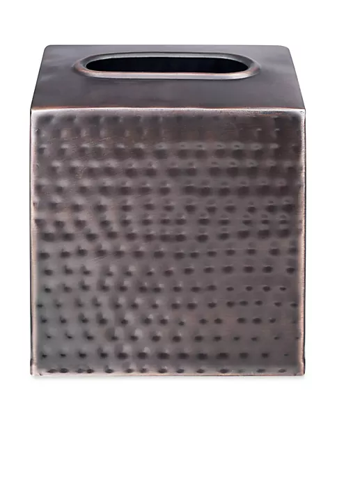 J. Queen New York Pressed Metal Oil Rubbed Bronze Tissue Cover 3 J. Queen New York Pressed Metal Oil Rubbed Bronze Tissue Cover