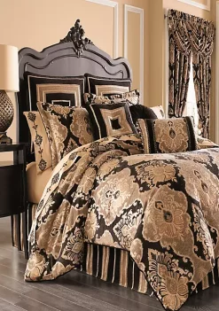 J. Queen New York Bradshaw Black Comforter Set