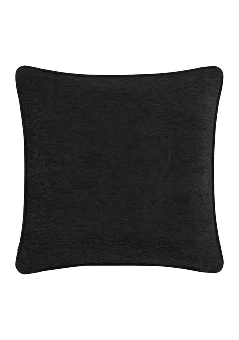 J. Queen New York Toscano Black 20 Inch Square Decorative Throw Pillow 4 J. Queen New York Toscano Black 20 Inch Square Decorative Throw Pillow - Image 2
