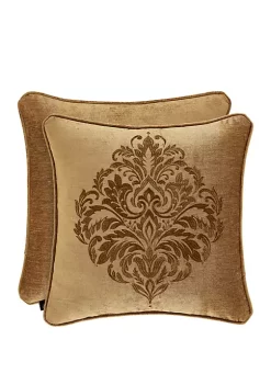 J. Queen New York Sicily Gold 20 in Square Embellished Pillow -J. Queen New York Belk 979