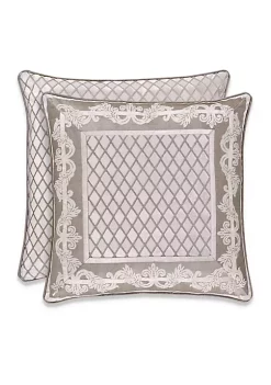 J. Queen New York Bel Air Sand Scroll Decorative Pillow